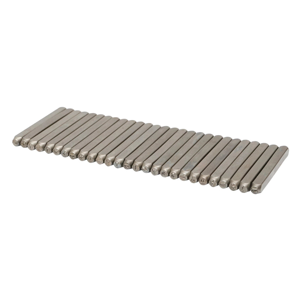 Set di 27 punzoni con lettere A–Z da 3 mm Hoteche