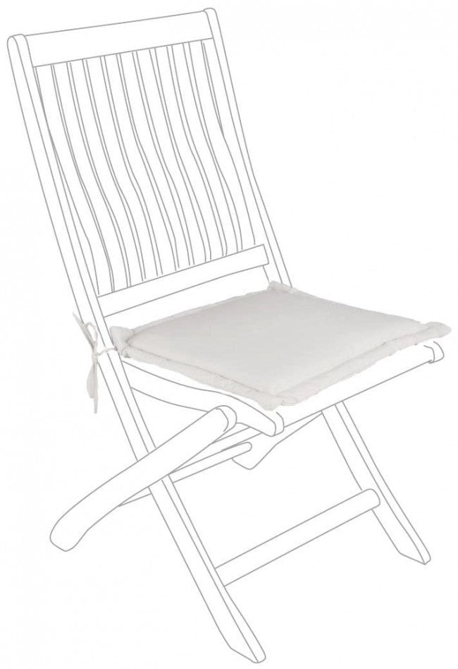 Cuscino Poly180 Naturale Seduta Quadrata in Tessuto per Esterno