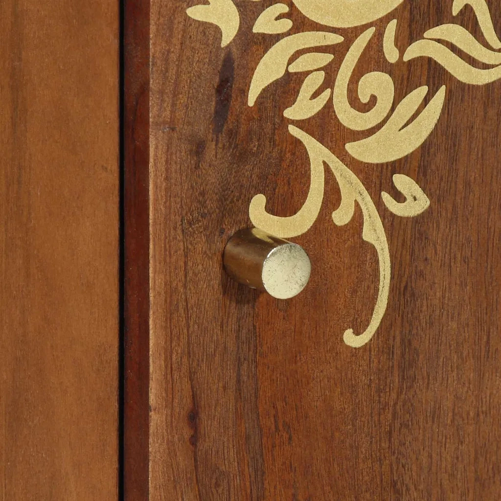 Credenza-Buffet-Armadio da cucina Marrone 40 x 33 x 75 cm Legno di mango massello 175142