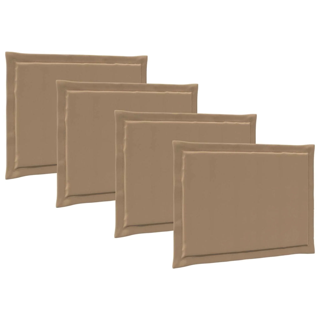 Cuscini per Seduta 4 pcs Tortora 47 x 36 x 2 cm Poliestere 899971