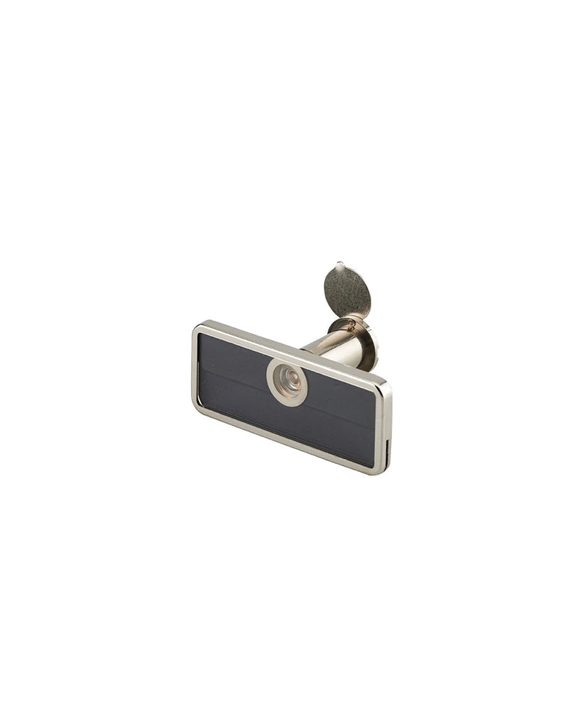 Spioncino ottico 170°, in ottone cromato con piastra larga - THIRARD