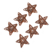Decorazione di festa a stelle 6 pezzi - Costruzione robusta - Dimensione 25 cm - Decorazione per matrimonio/natale/festival