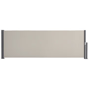 Tenda da sole laterale estraibile ¨C zephmum ¨C grigio chiaro 300x100 cm