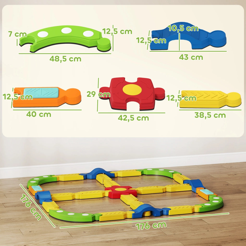Trave di equilibrio per bambini ¨C Xylo ¨C plastica antiscivolo colorata