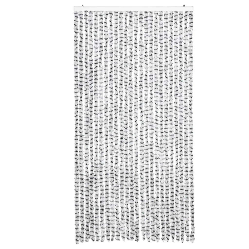 Tenda Antimosche Grigio Chiaro e Grigio Scuro in Ciniglia CFW6946939
