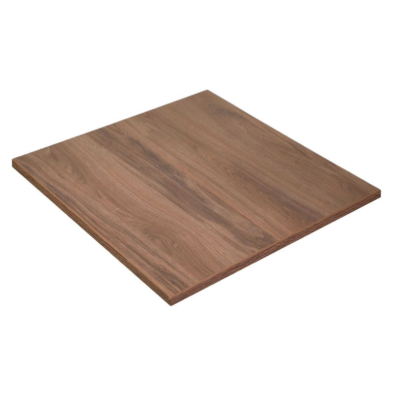 Top tavolo nobilitato rovere naturale quadro cm 80x1,8x80