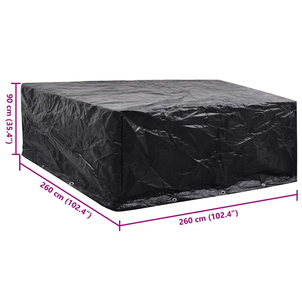 Copertura per Mobili da Giardino | Telone per mobili da esterni con 10 Occhielli 260x260x90 cm