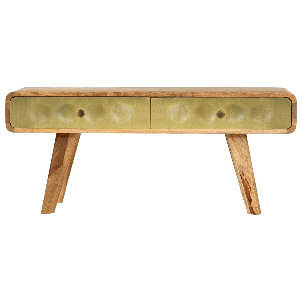 Tavolino da Salotto-Tavolino da soggiorno-Tavolo in Legno di Mango 90x50x40 cm