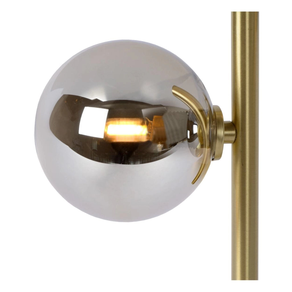 Lucide TYCHO lampada da tavolo 2xG9 oro/grigio metallo/vetro