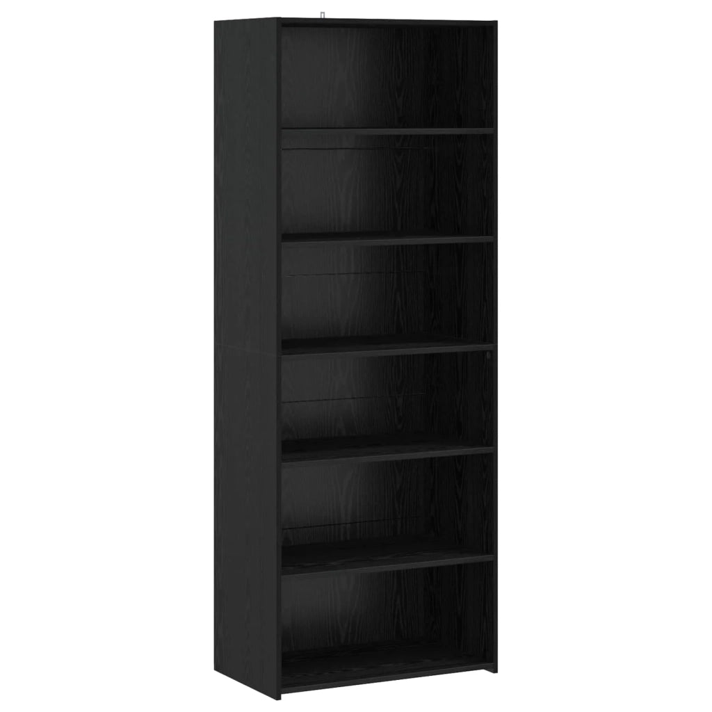 Credenza Rovere Nero 70 x 41 x 185 cm Legno ingegnerizzato 3443786