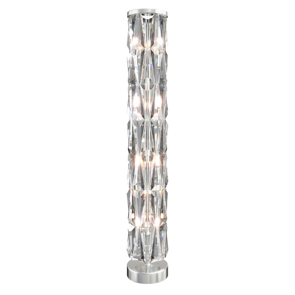 Maytoni Lampada da terra contemporanea Puntes 8 luci E14 cromo acciaio cristallo