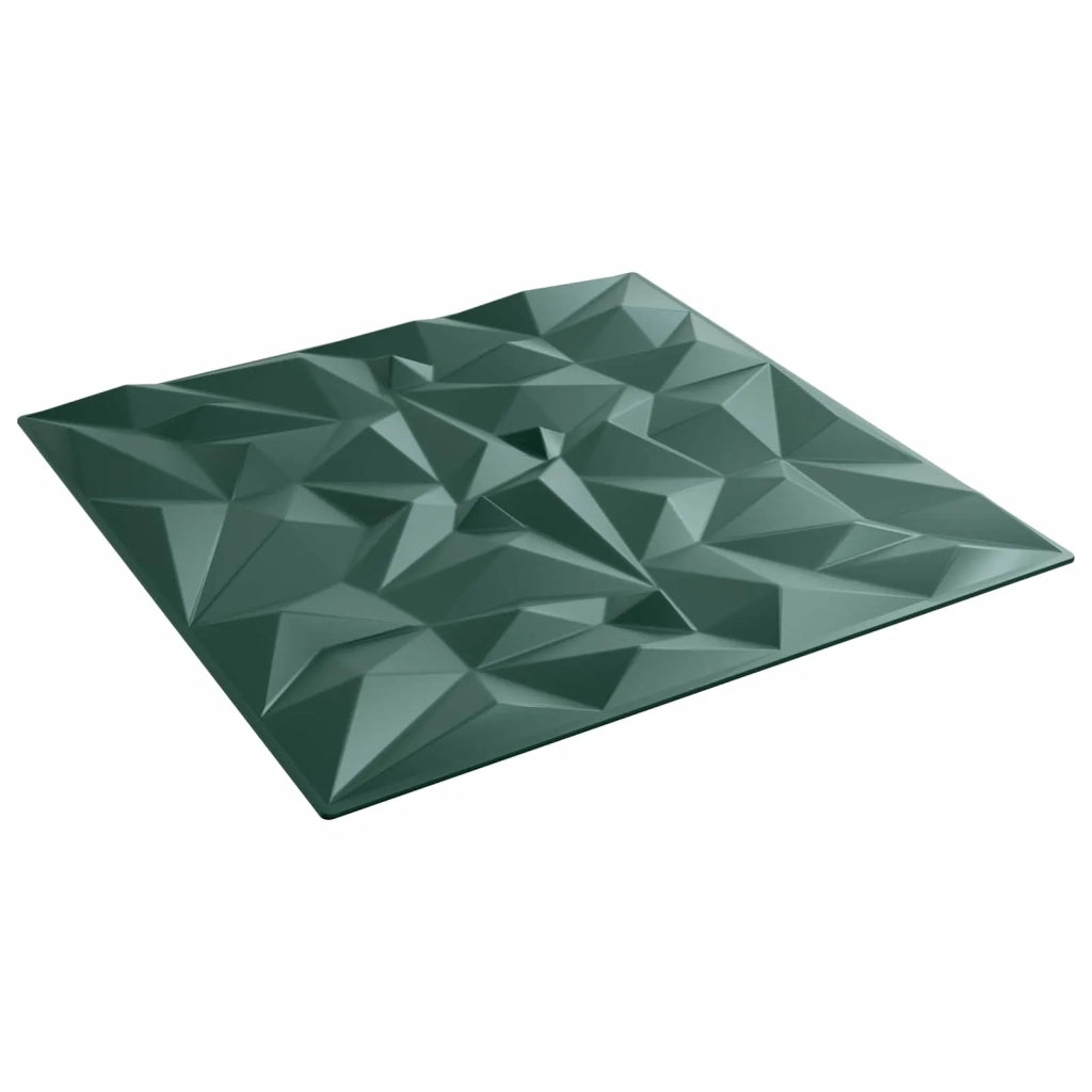 Pannelli da parete 48 pz Verde ametista 50 x 50 cm Schiuma XPS CFW9770057