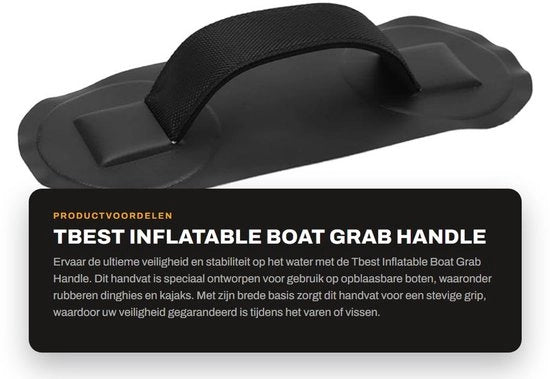 Manubrio antislittamento per imbarcazioni gonfiabili - TPU/PVC resistente - Leggero - Antislittamento - Protezione di sicurezza - Adatto per imbarcazioni gonfiabili e kayak - Manubrio di presa per imbarcazioni gonfiabili
