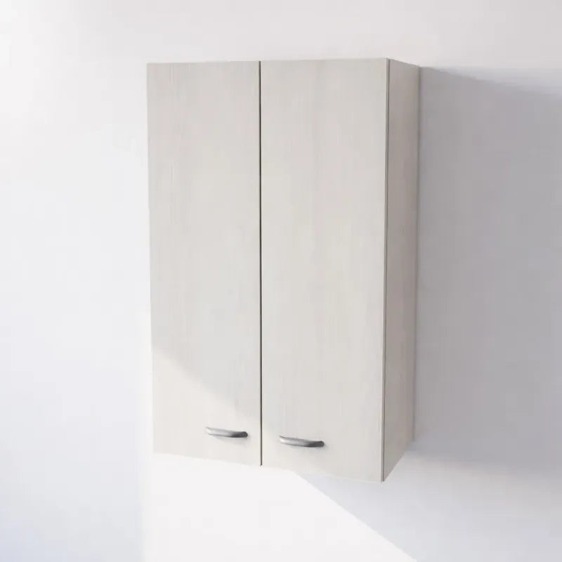 Pensile Scolapiatti H 90X L 60X P 33 Completo Di Scolapiatti In Acciaio Inox. Spedizione In Kit In Colore Larice Bianco