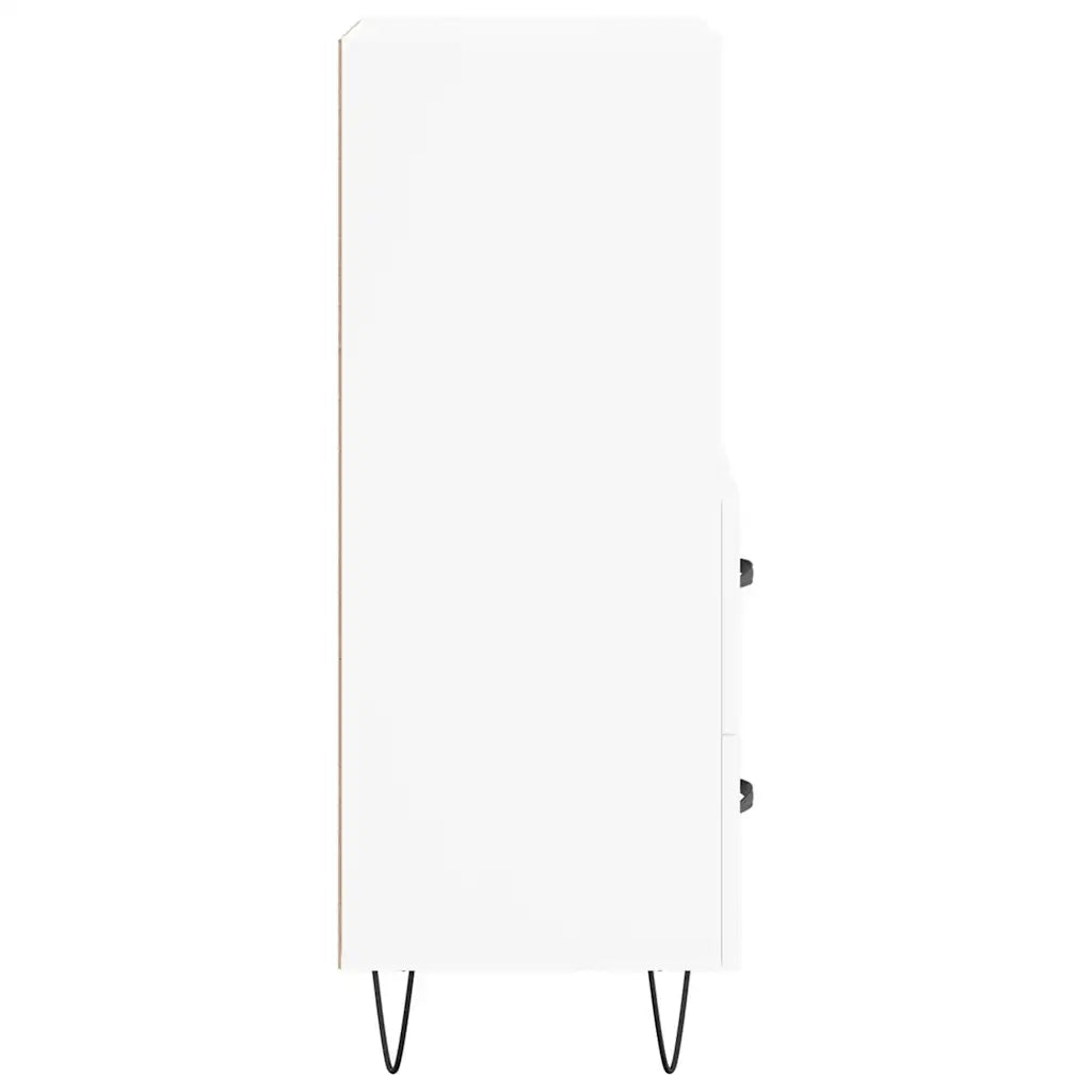 Credenza | Madia | Buffet da pranzo | Armadio da pranzo Bianca 34,5x34x90 cm in Legno Multistrato