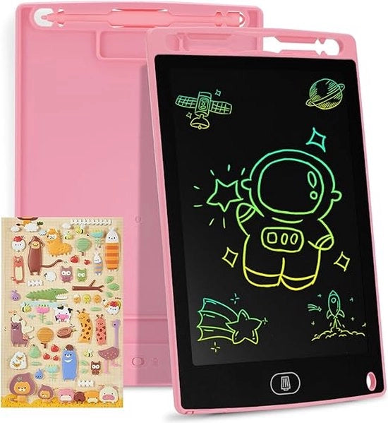 Tavolo da disegno LCD 10 pollici, colorato, tablet da disegno LCD, portatile, lavabile, tablet elettronico, tablet grafico per giochi per bambini, per bambine