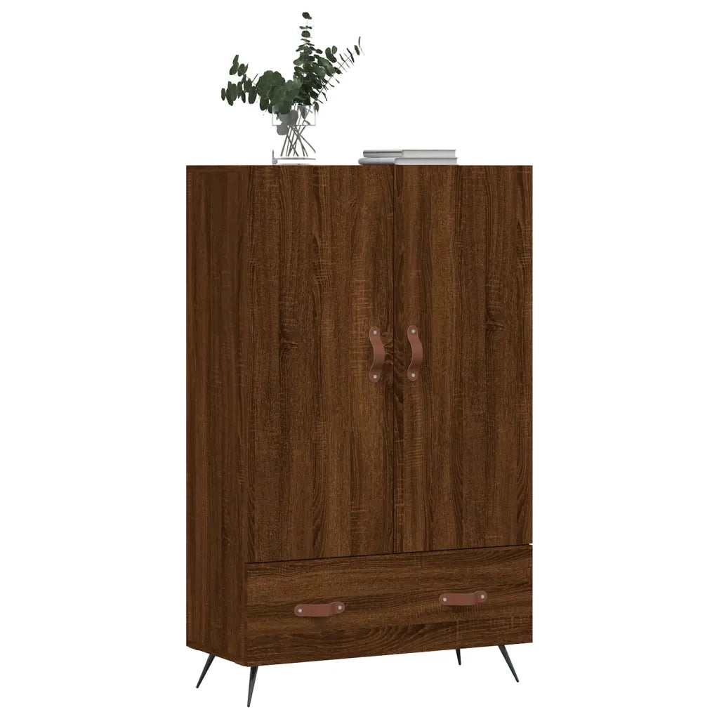 Credenza Rovere Marrone 69,5x31x115 cm in Legno Multistrato 828211