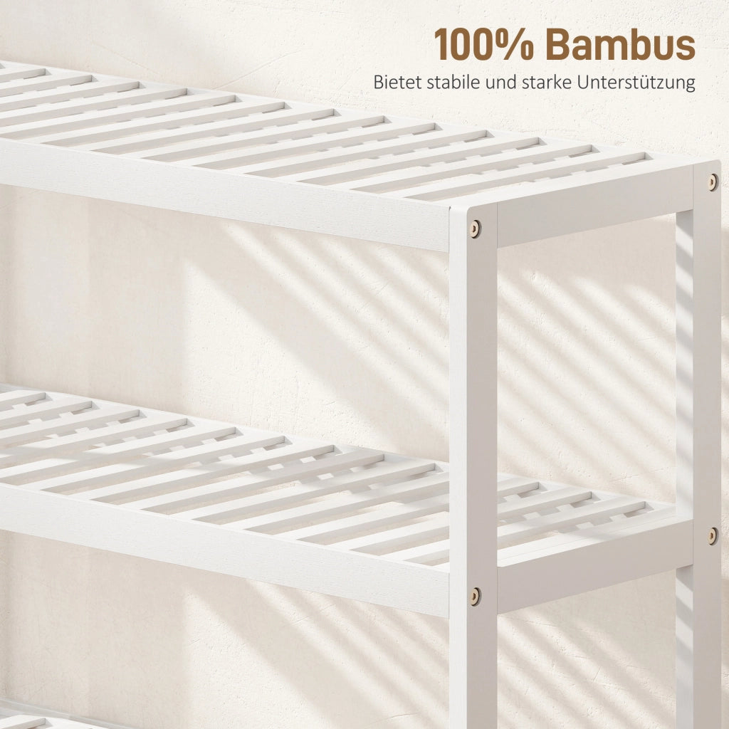 Libreria a 3 livelli in bamb¨´ ¨C Zephmum ¨C Bianco