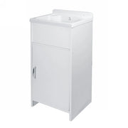 Mini lavatoio con mobile in PVC e vasca in polipropilene  - Bianco