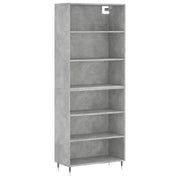 Buffet credenza cassettiera armadio mobile contenitore organizer per cucina soggiorno salotto 69,5 x 32,5 x 180 cm legno ingegnerizzato grigio 02_0032000