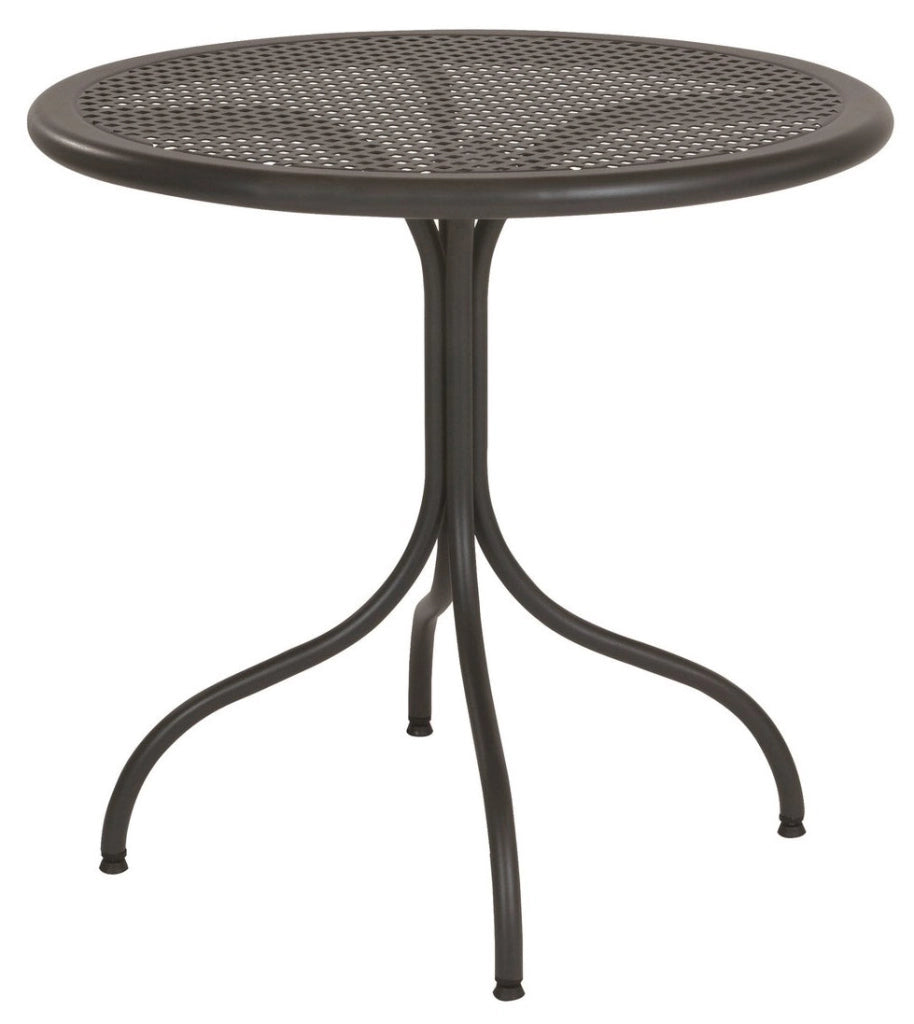 Set Tavolo Tondo e 4 Sedie da Giardino in Acciaio RD Italia Flipper Antracite