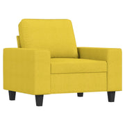Poltrona | Sedia Relax Giallo Chiaro 60 cm in Tessuto