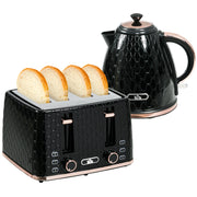 Set Colazione 2in1 Tostapane e Bollitore ¨C Xylo ¨C 1,7L 4 Fette Nero