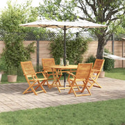 Set da Pranzo per Giardino 5 pcs Marrone 3375709