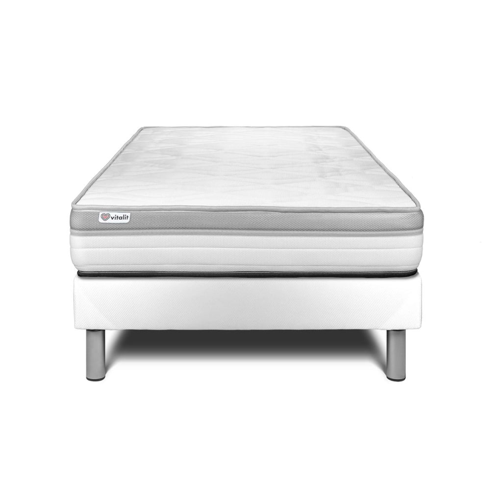 Letto con materasso VITAL RELAX 120 x 200 cm Rete kit Bianco