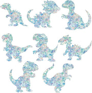 16 Pezzi di Stickers di Dinosauro - Anti-Bottitura Arcobaleno per Finestre - Per Porte a Vetro a Serranda - Prevenire le Bottiture .