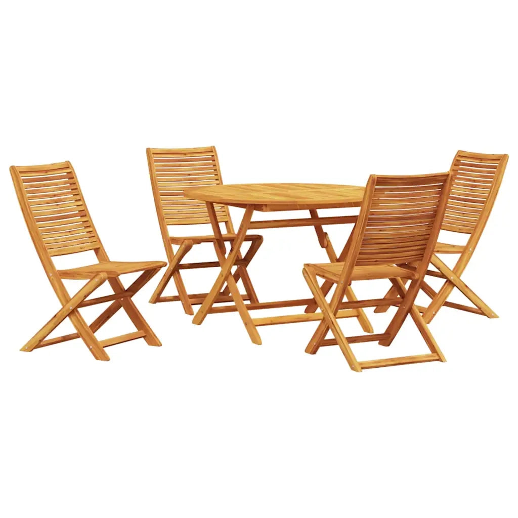 Set da Pranzo per Giardino 5 pcs Marrone 3375708