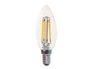 LAMPADA FILO LED OLIVA CHIARA E14- - 5w  E14 - 2700  °K calda - 470lm - cl. en.E - 10 pezzi SYNTESY