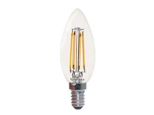LAMPADA FILO LED OLIVA CHIARA E14- - 5w  E14 - 2700  °K calda - 470lm - cl. en.E - 10 pezzi SYNTESY