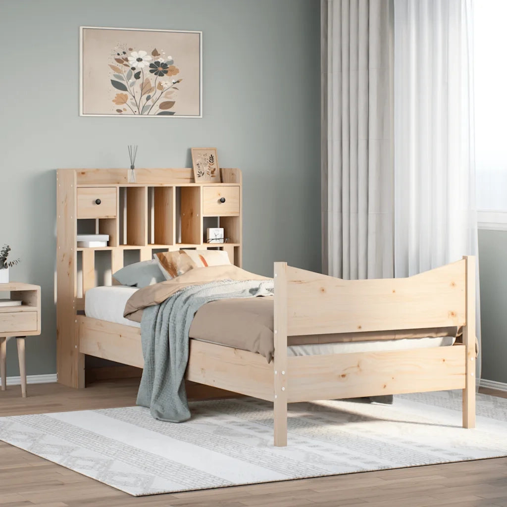 Giroletto senza Materasso 90x200 cm in Legno Massello di Pino 3323386