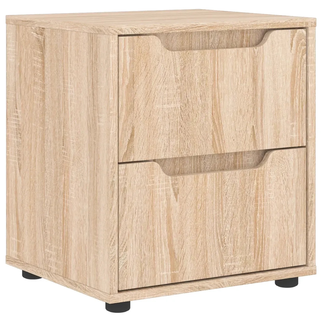 Comodino | Armadio da Notte | Mobiletto da notte VISNES Rovere Sonoma 45x40x50 cm in Legno Multistrato