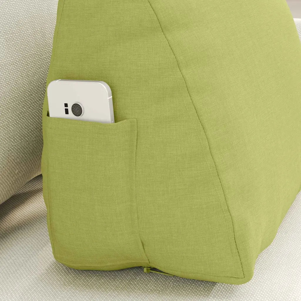 Cuscino per Schiena | Cuscino dorsale Verde chiaro 45 x 20 x 35 cm Tessuto