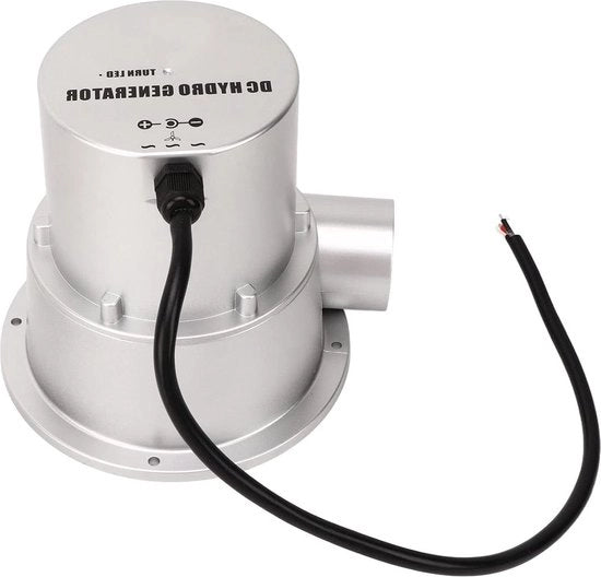 Turbina idrogenerator acqua a flusso - Ricarica 12V 24V - Piccola turbina per energia idroelettrica.