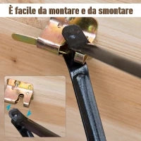 Set Birreria 1 Tavolo (120x50cm) 2 Panche (120x25cm) in Legno di Abete