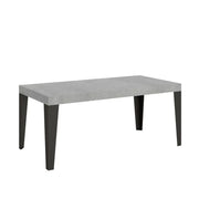 Tavolo allungabile 180/440x90 cm Flame Premium colore cemento gambe antracite