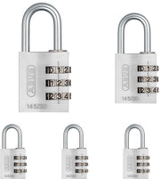 Cassafissa 145/30 Argento - Cassafissa, chiusura e altro - Cassafissa in alluminio - Cassafissa con numerazione personalizzabile - Livello di sicurezza ABUS 3 (lotto da 5)