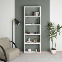 Libreria 72x22x200 cm Wish estensibile angolare bianca