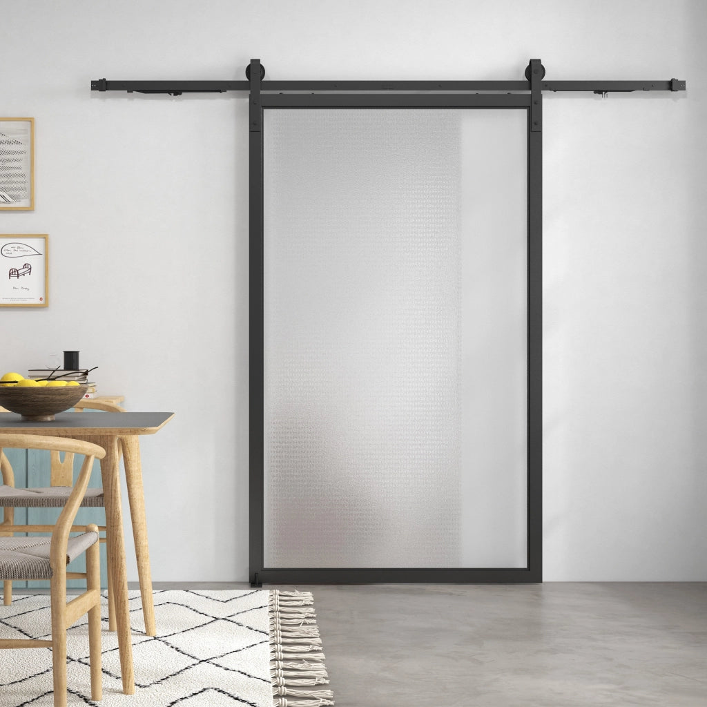 Sistema Porte Scorrevoli ¨C zephmum ¨C 244cm Acciaio Nero