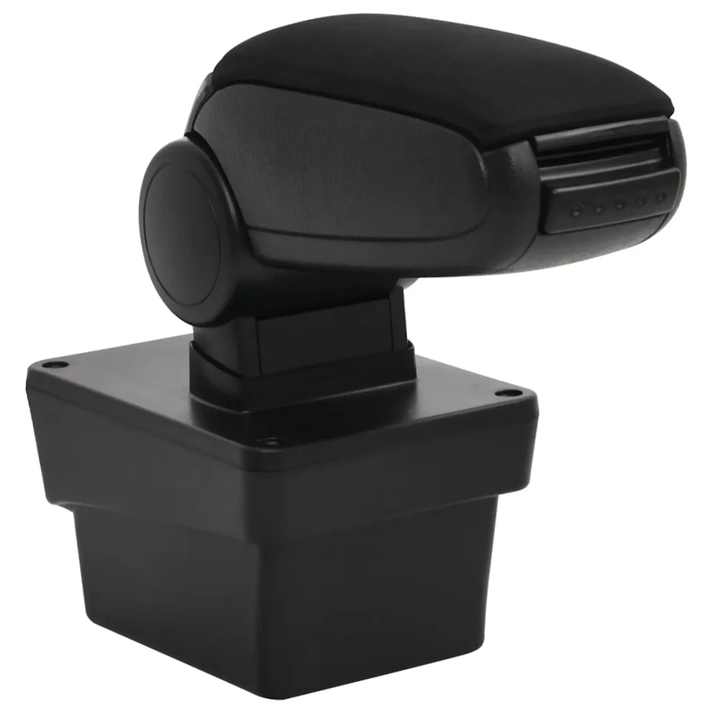Bracciolo per Auto Nero 17x40x(31-49) cm in ABS CFW4486224