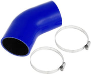 Slang in Silicone - Tessuto a Doppia Trama - Diametro Interno 76 mm - Lunghezza 90 mm - Angolo 45 Gradi - Resistente a Temperature Elevate - Conduttore di Raffreddamento Universale