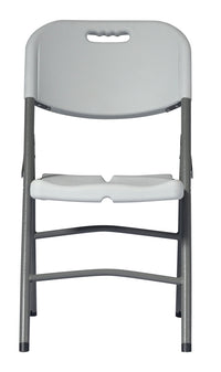 Set 4 Sedie Catering Pieghevoli da Giardino 47x61x87 cm in Polietilene Bianche