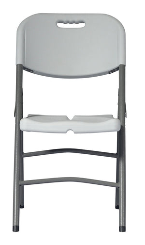 Set 4 Sedie Catering Pieghevoli da Giardino 47x61x87 cm in Polietilene Bianche