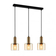 Lampadario Italux Santia moderno rame 3xE27 dimmerabile