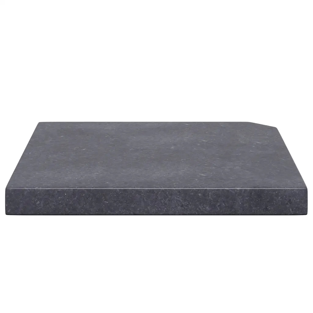 Piastra di Peso per Ombrellone Nera in Granito Quadrata 25 kg 313669
