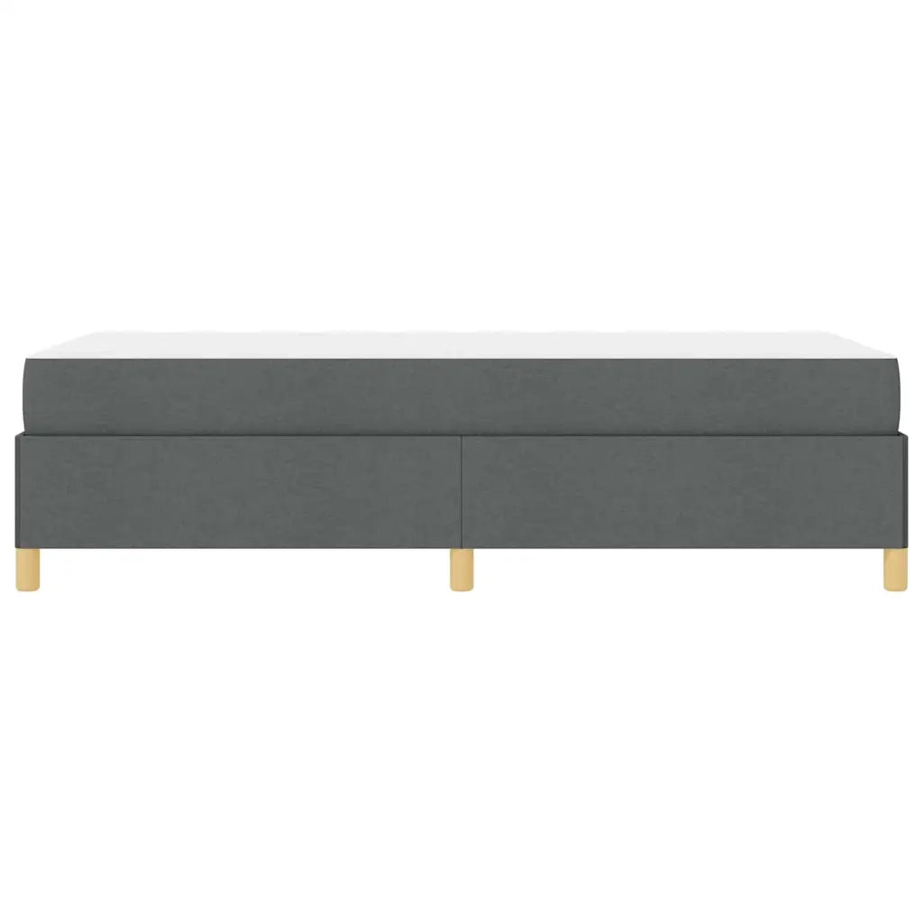 vidaXL Letto a molle Grigio Scuro e Marrone e Bianco e Grigio Scuro