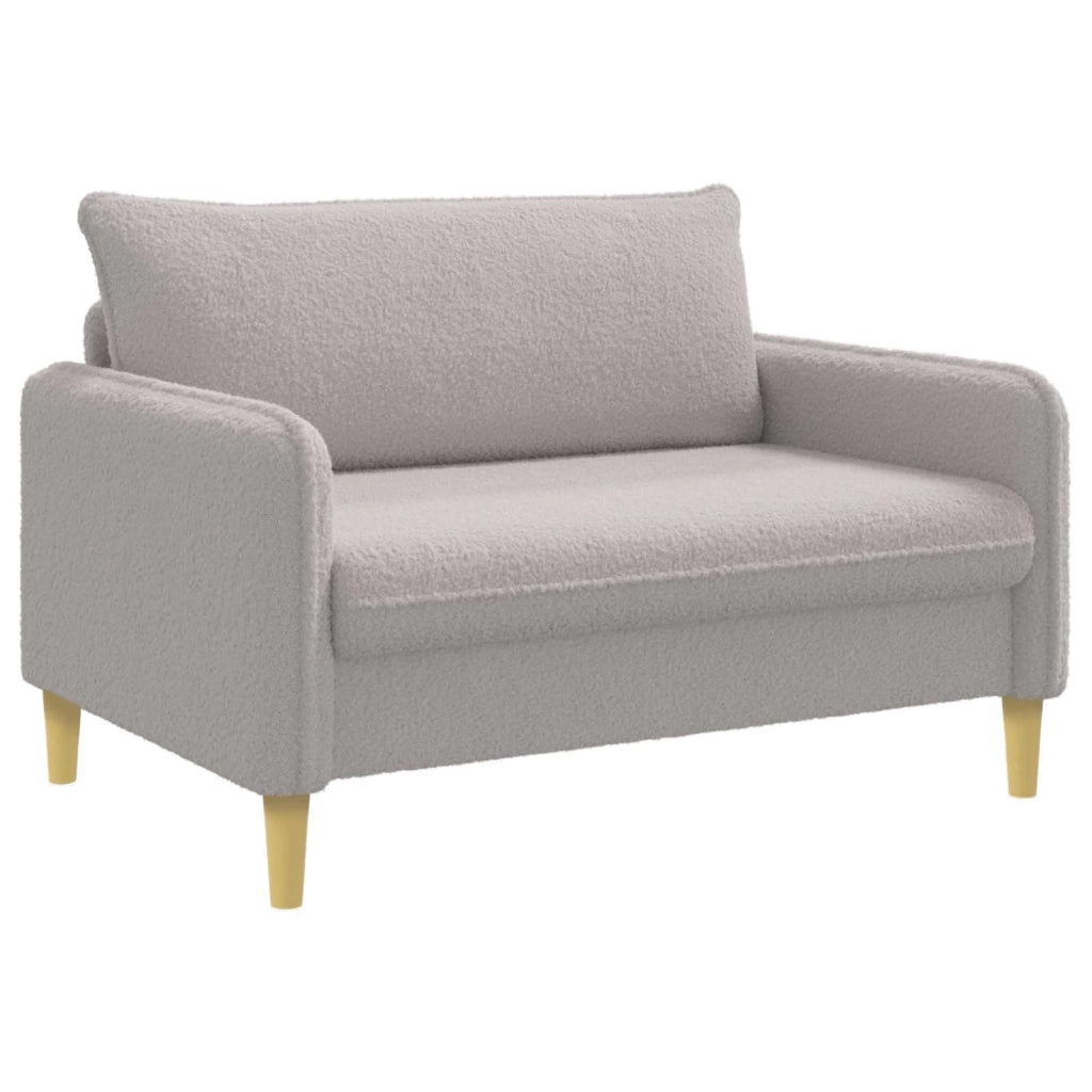 Poltrona XXL Grigio Chiaro Bouclé 42043562